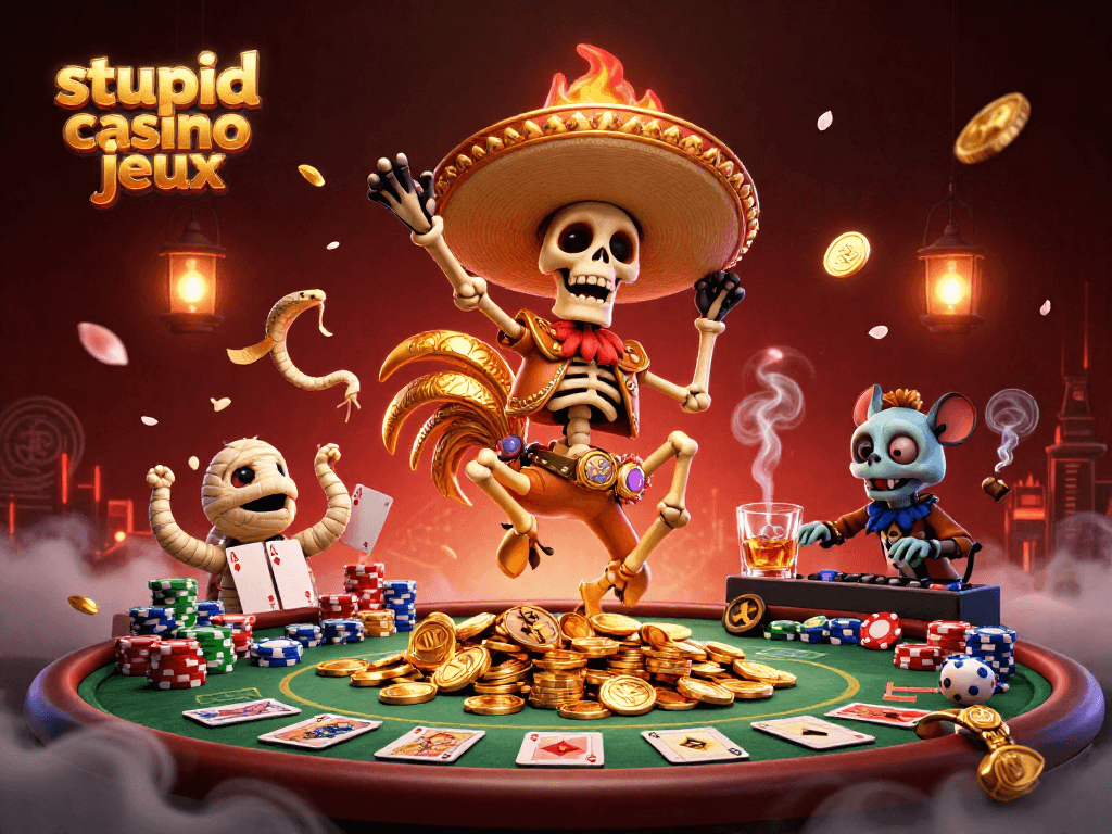 Les jeux Stupid Casino : danser parmi les pièces en or avec des héros de casino